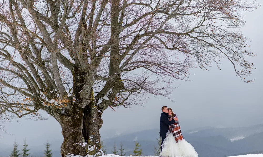 snowy Gudauri Wedding